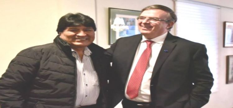 Marcelo Ebrard se reúne con Evo Morales