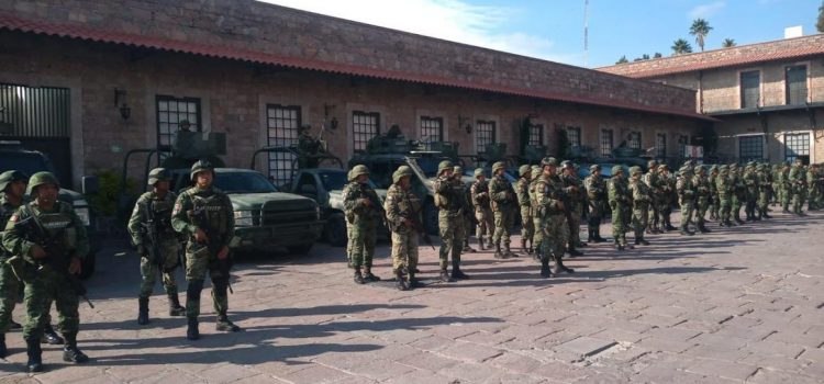 Arriban 350 elementos del Ejército a San Luis Potosí