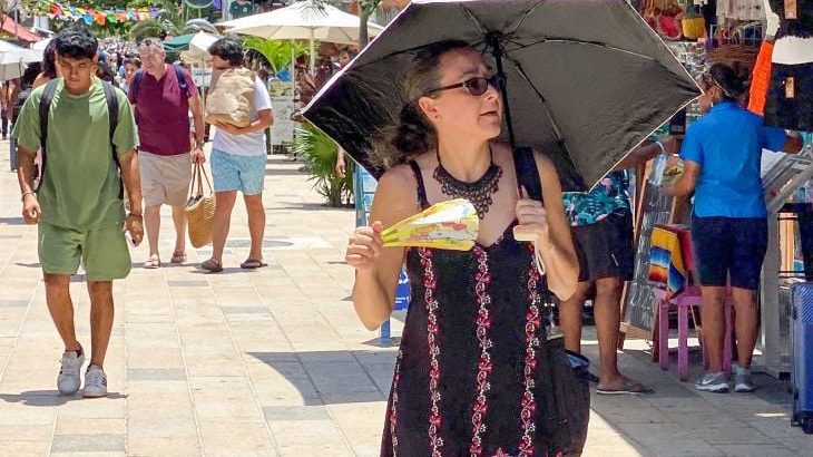 Zona maya de Quintana Roo supera los 40 grados de temperatura