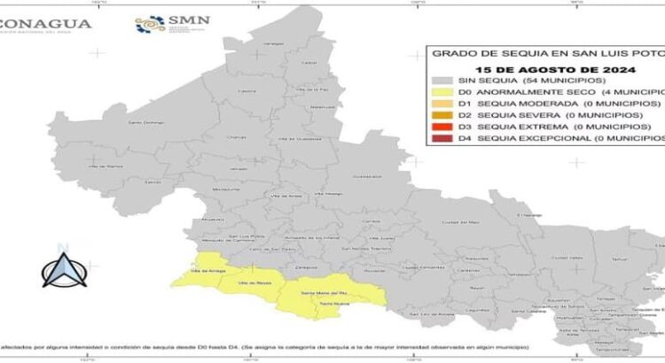 A pesar de las lluvias cuatro municipios de San Luis Potosí aún se encuentran secos