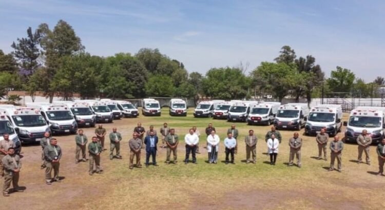 El IMSS da entrega a San Luis Potosí 23 ambulancias bien equipadas