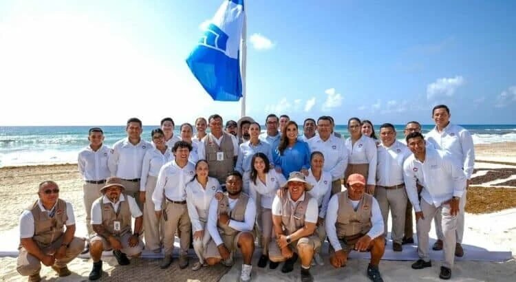 Otorgan 49 banderas Blue Flag a Cancún para la temporada 2025-2026
