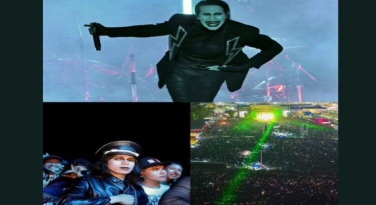 El artista Marilyn Manson enciende a San Luis con un ritual de más de 200 mil almas