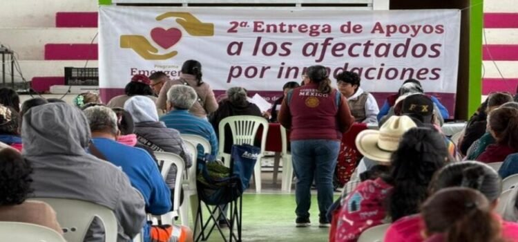 Se inicia la segunda entrega de apoyos a familias afectadas por las lluvias en Hidalgo, Puebla, San Luis Potosí, Querétaro, y Veracruz